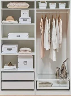 Zeller 17764 Storage Box 40 X 33 X 17 Cm White Cardboard -Songmics Furniture Shop 41wt2QMVDxL