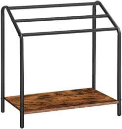 HOOBRO Freestanding Towel-Rack, 3 Tier Blanket Rack For Living Room, 23.6" L X 14.2" W X 33.9" H, Quilt Blanket Ladder Holder, Drying And Display Rack, Bathroom, Rustic Brown And Black BF63LB01 15 HOOBRO Freestanding Towel-Rack, 3 Tier Blanket Rack For Living Room, 23.6" L X 14.2" W X 33.9" H, Quilt Blanket Ladder Holder, Drying And Display Rack, Bathroom, Rustic Brown And Black BF63LB01 -Songmics Furniture Shop 41wxeV7agiL. AC