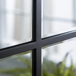 Walker Edison Modern Farmhouse Round Circle Grid Wall Mirror Vanity Bathroom Bedroom Entryway, 40 Inch, Black 7 Walker Edison Modern Farmhouse Round Circle Grid Wall Mirror Vanity Bathroom Bedroom Entryway, 40 Inch, Black -Songmics Furniture Shop 41wyaSqNeGL