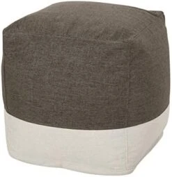 Christopher Knight Home Tattnall Contemporary Two Tone Fabric Cube Pouf, Taupe, Beige -Songmics Furniture Shop 41x3bqK5kFL. AC