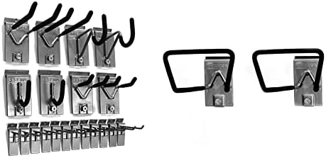 Proslat 11004 1/8-Inch Backplates Steel Hook Kit Designed For Proslat PVC Slatwall, 20-Piece, Silver 5 Proslat 11004 1/8-Inch Backplates Steel Hook Kit Designed For Proslat PVC Slatwall, 20-Piece, Silver - Image 5