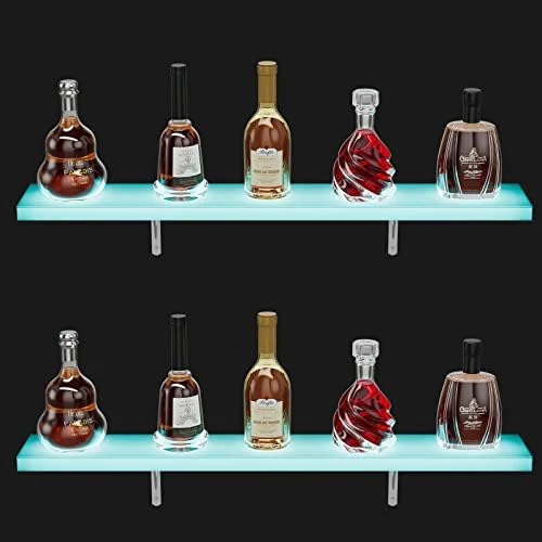 Oarlike LED Liquor Bottle Display Shelf 32 Inch Acrylic Lighted Bar Shelf With RF Remote Controller For Home Commercial Bar Floating Wall Mounted Display Shelves¡ 6 Oarlike LED Liquor Bottle Display Shelf 32 Inch Acrylic Lighted Bar Shelf With RF Remote Controller For Home Commercial Bar Floating Wall Mounted Display Shelves¡ - Image 6