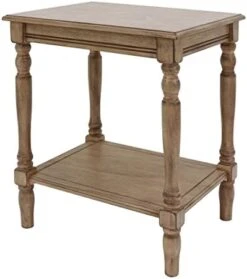 Decor Therapy Simplify Wood Accent Storage Shelf End Table, 24 X 19.5 X 15.75, Antique Artic Blue -Songmics Furniture Shop 41xM7qY3HL. AC