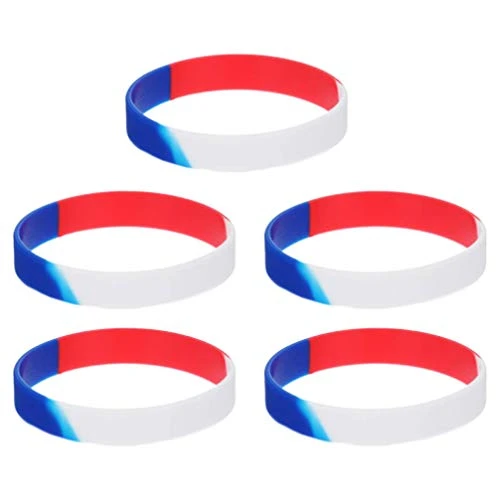 GENERIC Fourth Of July Silicone Motivational Wristband USA Independence Day Red White And Blue Rubber Bracelet For Unisex 1 GENERIC Fourth Of July Silicone Motivational Wristband USA Independence Day Red White And Blue Rubber Bracelet For Unisex