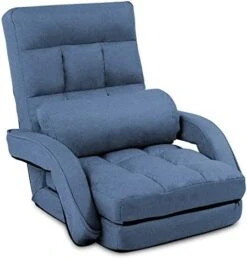 FLOGUOR Indoor Floor Gaming Chairs For Adults With Back Support,Chaise Lounge, 42-Position Folding Lazy Sofa With Pillow For Living Room, Bedroom, Balcony(Grey) 8803GR 15 FLOGUOR Indoor Floor Gaming Chairs For Adults With Back Support,Chaise Lounge, 42-Position Folding Lazy Sofa With Pillow For Living Room, Bedroom, Balcony(Grey) 8803GR -Songmics Furniture Shop 41xU0qbZ8RL. AC
