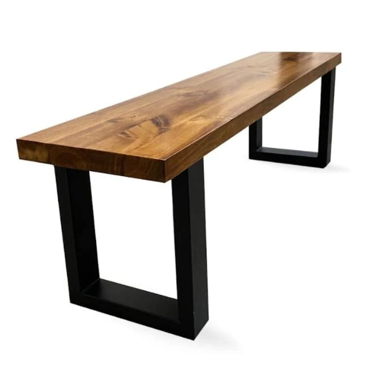 SEJAS Reclaimed Wood Bench,Dining Bench,Wooden Bench For Bedroom End Of Bed,Entryway Bench, 36.0" W X 14.0" D,Walnut 3 SEJAS Reclaimed Wood Bench,Dining Bench,Wooden Bench For Bedroom End Of Bed,Entryway Bench, 36.0" W X 14.0" D,Walnut - Image 3