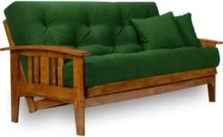 Nirvana Futons Westfield Futon Set - Queen Size, Frame, 8" Mattress, Twill Khaki Cover -Songmics Furniture Shop 41xkLO67w6L. AC