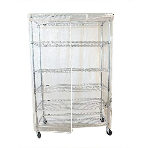 FORMOSA COVERS | Storage Shelving Unit Cover Crystal Clear See Through PVC - Keep Garage, Kitchen, Business, Outdoor Storage Neat And Clean - Fits Racks 48 W X18 D X 72 H Inches (Cover Only) 4 FORMOSA COVERS | Storage Shelving Unit Cover Crystal Clear See Through PVC - Keep Garage, Kitchen, Business, Outdoor Storage Neat And Clean - Fits Racks 48 W X18 D X 72 H Inches (Cover Only) - Image 4