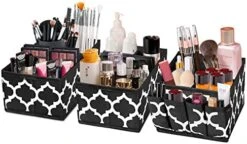 Homyfort Cosmetic Storage Basket Makeup Organizer, Multifunction DIY Adjustable Brush Holder Organizer Box Bins For Vanity, Bathroom Counter Or Dresser, Set Of 3 Blue 16 Homyfort Cosmetic Storage Basket Makeup Organizer, Multifunction DIY Adjustable Brush Holder Organizer Box Bins For Vanity, Bathroom Counter Or Dresser, Set Of 3 Blue -Songmics Furniture Shop 41xxuojNGVL. AC