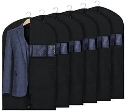 Zilink Garment Bag Suit Bags For Storage And Travel 43"/50" Suit Cover For Closet With ID Card Holder For Suit T-Shirt Coat Jacket Dresses (Set Of 5) -Songmics Furniture Shop 41y0F7LMl7L. AC