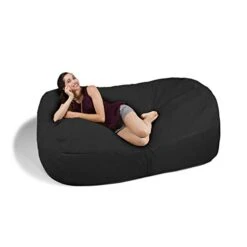 Jaxx 7 Foot Giant Bean Bag Sofa, Black -Songmics Furniture Shop 41y8GklA2fL