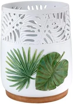 Avanti Linens - Covered Jar, Countertop Organizer, Leaf Inspired Home Decor (Viva Palm Collection), Green -Songmics Furniture Shop 41y8W1ZxepL. AC