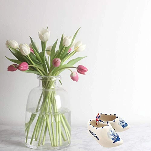 Delft Blue Ceramic Dutch Wooden Shoes Pair (4.25") | DutchGiftOutlet 3 Delft Blue Ceramic Dutch Wooden Shoes Pair (4.25") | DutchGiftOutlet - Image 3