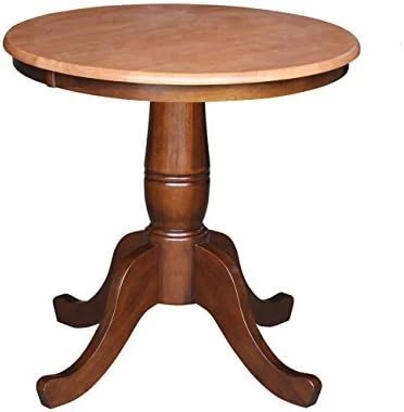 International Concepts 30-Inch Round By 30-Inch Round Top Ped Table, Rich Mocha 8 International Concepts 30-Inch Round By 30-Inch Round Top Ped Table, Rich Mocha - Image 8
