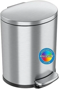 ITouchless SlimGiant 4.2 Gallon Slim Garbage Bin With Handles, 16 Liter Plastic Small Trash Can Hanging Wastebasket, Magazine/File Folder Storage Container For Home, Office, Bathroom, Kitchen, Blue 29 ITouchless SlimGiant 4.2 Gallon Slim Garbage Bin With Handles, 16 Liter Plastic Small Trash Can Hanging Wastebasket, Magazine/File Folder Storage Container For Home, Office, Bathroom, Kitchen, Blue -Songmics Furniture Shop 41yGA1ZWTTL. AC