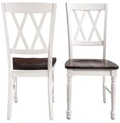 Crosley Furniture Shelby Dining Chairs (Set Of 2), Distressed White -Songmics Furniture Shop 41yIyfIj6mL