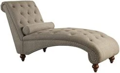 Lexicon Lambart Chaise Lounge, Brown (Bronze Nailheads) 17 Lexicon Lambart Chaise Lounge, Brown (Bronze Nailheads) -Songmics Furniture Shop 41ySLfDdfqL. AC