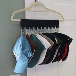 4 Pack Cap Organizer Hanger, 10 Clips Hat Organizer Hangers For Closet, Hat Rack For Baseball Caps, Hat Storage Clips For Hats, Clothes, Underwear, Socks Or Towel -Songmics Furniture Shop 41yTdzQZtnL