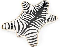 Trycooling Hand Painted Tiger Skin Ceramic Jewelry Dish Small Jewelry Rack Tray Rings Bracelets Earrings Trays Holder (Gold) -Songmics Furniture Shop 41yXjygNRDL. AC