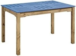 Manhattan Comfort Stillwell Dining Table, Red -Songmics Furniture Shop 41yZXsWK9IL. AC