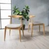 Christopher Knight Home Francie Fabric With Oak Finish Dining Chairs, 2-Pcs Set, Beige