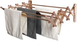 AERO W Racks Stainless Steel Wall Mounted Collapsible Laundry Clothes Drying Rack 60 Pound Capacity 22.5 Linear Ft -Songmics Furniture Shop 41ytCRGLwbL. AC