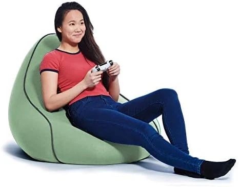 Yogibo Lounger Bean Bag For Adults, Teens, Personal Sized, Single Beanbag Lounge Chair With Raised Back For Gaming, Reading, And Relaxing, Removable, Washable Cover, Dark Gray 5 Yogibo Lounger Bean Bag For Adults, Teens, Personal Sized, Single Beanbag Lounge Chair With Raised Back For Gaming, Reading, And Relaxing, Removable, Washable Cover, Dark Gray - Image 5