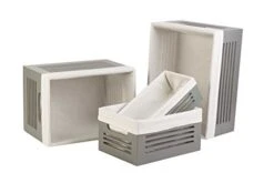 Wooden Storage Box Toilet Paper Basket - Decorative Closet, Cabinet And Shelf Basket Organizer Lined With Machine Washable Soft Linen Fabric - Grey, Extra Small 13 Wooden Storage Box Toilet Paper Basket - Decorative Closet, Cabinet And Shelf Basket Organizer Lined With Machine Washable Soft Linen Fabric - Grey, Extra Small -Songmics Furniture Shop 41z2vp9AyLL
