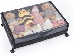 Upgrade Under Bed Storage, Stable Under Bed Storage Containers With Wheels, Heavy Duty Under Bed Shoe Storage ,Large Capacity Metal Under Bed Storage Containers For Bedroom Clothes Shoes Blankets (1) -Songmics Furniture Shop 41z6Lu64bVL. AC