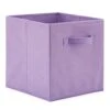 EZOWare Set Of 6 Foldable Fabric Basket Bin Collapsible Storage Cube For Nursery, Toys Organizer, Shelf Cabinet (Purple)