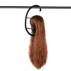 KEILEOHO 10 Pack 15 Inch Wig Hanger, Portable Hanging Wig Holder Stand, Collapsible Wig Display Hanger, Wig Rack For Multiple Wigs And Hats, Black 9 KEILEOHO 10 Pack 15 Inch Wig Hanger, Portable Hanging Wig Holder Stand, Collapsible Wig Display Hanger, Wig Rack For Multiple Wigs And Hats, Black -Songmics Furniture Shop 41zALa4EenL