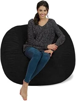 Chill Sack Bean Bag Chair Cover, 8-feet, Microsuede - Purple -Songmics Furniture Shop 41zOyPA42DL. AC 1