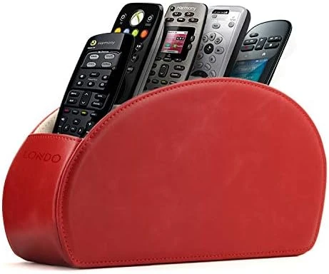 Londo Remote Control Holder With 5 Pockets - Store DVD, Blu-Ray, TV, Roku Or Apple TV Remotes - PU Leather With Suede Lining - Slim, Compact Living Or Bedroom Storage 11 Londo Remote Control Holder With 5 Pockets - Store DVD, Blu-Ray, TV, Roku Or Apple TV Remotes - PU Leather With Suede Lining - Slim, Compact Living Or Bedroom Storage - Image 11