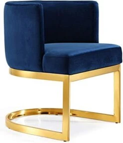 Meridian Furniture Gianna Collection Modern | Contemporary Velvet Upholstered Dining Chair With Polished Gold Metal Frame, 24" W X 22" D X 29.5" H, Black 16 Meridian Furniture Gianna Collection Modern | Contemporary Velvet Upholstered Dining Chair With Polished Gold Metal Frame, 24" W X 22" D X 29.5" H, Black -Songmics Furniture Shop 41znrScELWL. AC