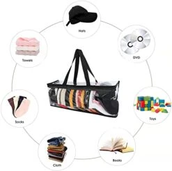 Babibob Hat Organizer/Baseball Cap Organizer - Clear Hat Holder, Visible Hat Storage Case For Ball Caps With Carry Handles, Holds Up To 22 Hats(3 Pack) -Songmics Furniture Shop 41zoCeGYacL