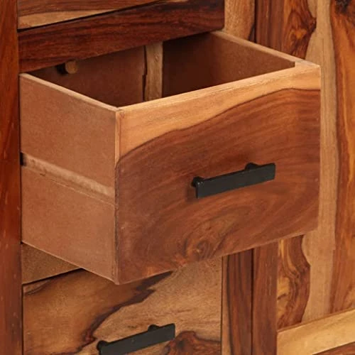 BDBHAVB Hutch For Kitchen Storage, Storage Cabinet, Sideboard, Strong And Sturdy Suitable For Kitchen, Dining Room, Living Room 25.6"x11.8"x31.5" Solid Sheesham Wood 6 BDBHAVB Hutch For Kitchen Storage, Storage Cabinet, Sideboard, Strong And Sturdy Suitable For Kitchen, Dining Room, Living Room 25.6"x11.8"x31.5" Solid Sheesham Wood - Image 6