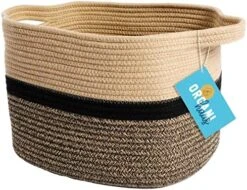 OrganiHaus Woven Basket For Storage | Basket For Shelves | Toy Basket | Throw Blanket Basket For Living Room | Cotton Rope Basket For Storage | Decorative Baby Basket For Towels | Rainbow Basket 14x9 19 OrganiHaus Woven Basket For Storage | Basket For Shelves | Toy Basket | Throw Blanket Basket For Living Room | Cotton Rope Basket For Storage | Decorative Baby Basket For Towels | Rainbow Basket 14x9 -Songmics Furniture Shop 51 1ke7z0sL. AC