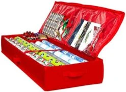 Wrapping Paper Storage Container – Fits Up To 27 Rolls 1 3/8” Diam. - Underbed Gift Wrap Organizer Bags, Wrapping Paper Rolls, Ribbon, And Bows - Under Bed- Durable Material 600D - Up To 40" Rolls -Songmics Furniture Shop 51 QcvY3EEL. AC