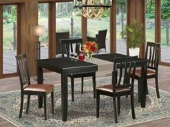 East West Furniture DUAN6-BLK-C Kitchen Set -Songmics Furniture Shop 51 Ul3mRC L. AC