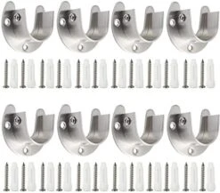 Creatyi Heavy Duty Stainless Steel Closet Rod Brackets Closet Shower Rod Bracket Closet Rod Holders Closet Pole Sockets Closet Rod Supports For 1 1/4 Inch Rod (8 PCS, Silver) 17 Creatyi Heavy Duty Stainless Steel Closet Rod Brackets Closet Shower Rod Bracket Closet Rod Holders Closet Pole Sockets Closet Rod Supports For 1 1/4 Inch Rod (8 PCS, Silver) -Songmics Furniture Shop 51 bRjo2JyL. AC