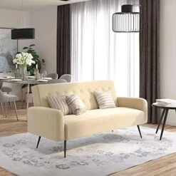 Novogratz 2360979N Z Stevie, Convertible Sofa Bed Couch, Green Velvet Futon 19 Novogratz 2360979N Z Stevie, Convertible Sofa Bed Couch, Green Velvet Futon -Songmics Furniture Shop 51 udOZ9UL. AC