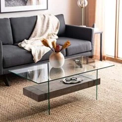 Safavieh Home Kayley Natural And Glass Coffee Table -Songmics Furniture Shop 5101muCAjgL. AC