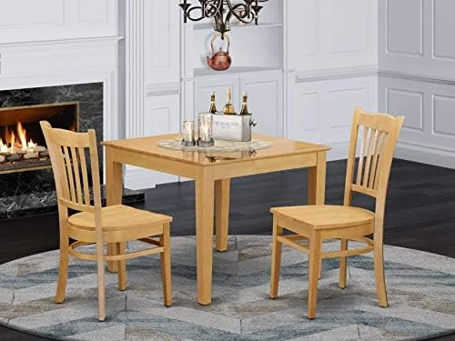East West Furniture OXGR5-LWH-W 5 Piece Dining Room Furniture Set Includes A Square Kitchen Table And 4 Dining Chairs, 36x36 Inch, Linen White 8 East West Furniture OXGR5-LWH-W 5 Piece Dining Room Furniture Set Includes A Square Kitchen Table And 4 Dining Chairs, 36x36 Inch, Linen White - Image 8