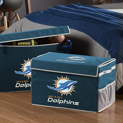 Franklin Sports NFL Storage Footlocker Bins - Large Folding Organizer Containers - NFL Team Office, Bedroom + Living Room Décor - Large + Small Bins 7 Franklin Sports NFL Storage Footlocker Bins - Large Folding Organizer Containers - NFL Team Office, Bedroom + Living Room Décor - Large + Small Bins - Image 7