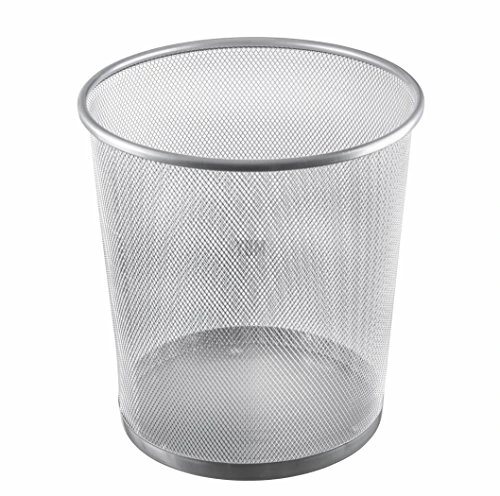 YBM Home Mesh Wastebasket Trash Can For Home And Office Workspace, Metal Office Trash Can Round-Shaped, 4.75 Gallon, 2484 6 YBM Home Mesh Wastebasket Trash Can For Home And Office Workspace, Metal Office Trash Can Round-Shaped, 4.75 Gallon, 2484 - Image 6