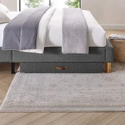 MUSEHOMEINC Upholstered Solid Wood Under Bed Storage Drawer With 4-Wheels For Bedroom/Leather Handle,Wooden Underbed Storage Organizer,Suggested For Twin And Full Size Platform Bed 13 MUSEHOMEINC Upholstered Solid Wood Under Bed Storage Drawer With 4-Wheels For Bedroom/Leather Handle,Wooden Underbed Storage Organizer,Suggested For Twin And Full Size Platform Bed -Songmics Furniture Shop 510C7cUfujL. AC