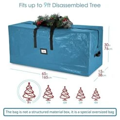 Hearth & Harbor Christmas Tree Storage Bag - Fits Up To 9 Ft Holiday Trees - Large Christmas Tree Storage Box Container Made From Durable Waterproof Fabric With Handles & Dual Zipper -Songmics Furniture Shop 510D5kA8iSL