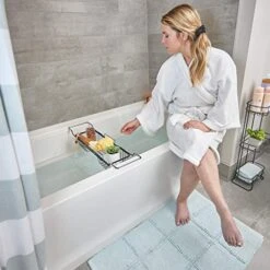 IDesign Steel Bathroom Caddy Organizer With Three Wire Basket Shelves, The Neo Collection - 6.3" X 9.8" X 26.1", Matte Black -Songmics Furniture Shop 510ItZk0rkL