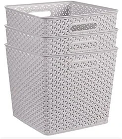 CURVER My Style Grey 2 X 28 Litre - X-Large -Songmics Furniture Shop 510UqmYgSJL. AC