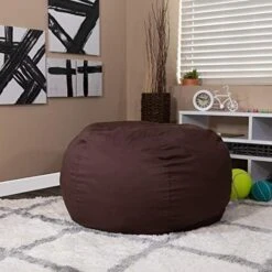 EMMA + OLIVER Oversized Solid Gray Refillable Bean Bag Chair For All Ages -Songmics Furniture Shop 510bMAkcA6L. AC